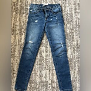 KanCan Dark Blue Distressed Skinny Jeans